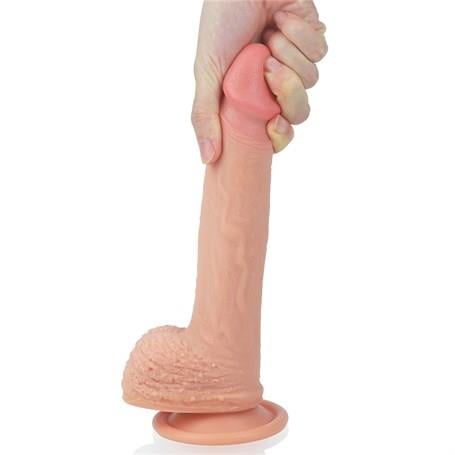 Realistik Penisler22 cm Gerçekçi Çift Katmanlı Silikon PenisLilituShop
