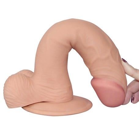 Realistik Penisler22 cm Gerçekçi Çift Katmanlı Silikon PenisLilituShop