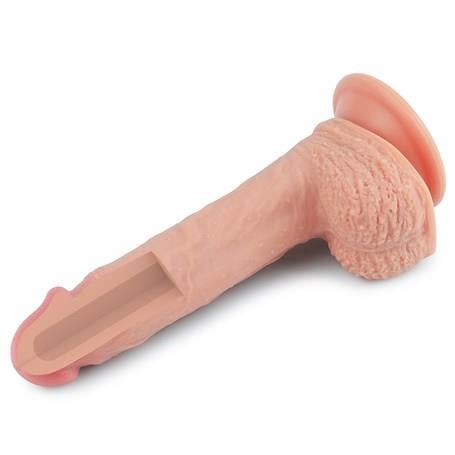 Realistik Penisler22 cm Gerçekçi Çift Katmanlı Silikon PenisLilituShop
