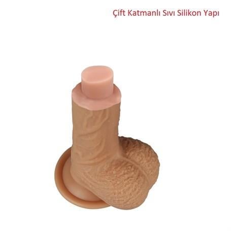 Realistik Penisler22 cm Gerçekçi Çift Katmanlı Silikon PenisLilituShop
