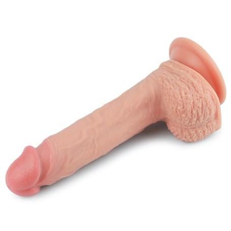 Realistik Penisler22 cm Gerçekçi Çift Katmanlı Silikon PenisLilituShop