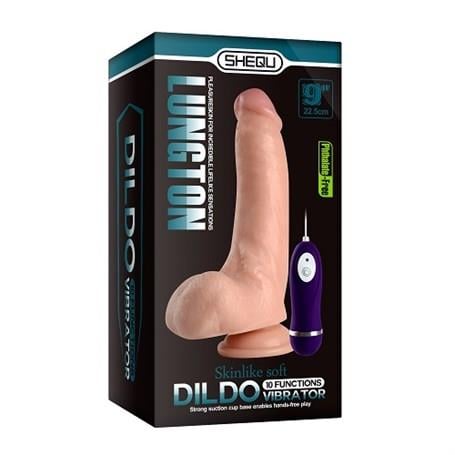 Belden Bağlamalı Penisler22,5 cm Belden Bağlamalı Titreşimli Realistik Dildo Penis SetLilituShop