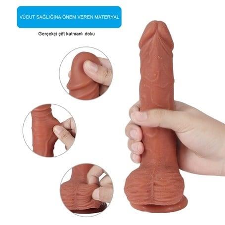 Realistik Penisler23 cm İleri Geri Hareketli Gerçekçi Silikon Vantuzlu Penis - William ThrustingLilituShop