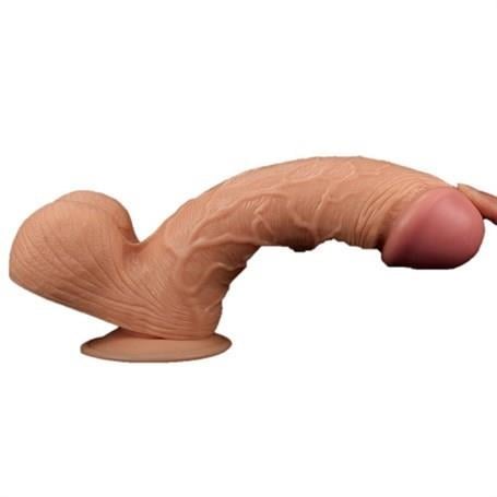 Belden Bağlamalı Penisler24,5 cm Belden Bağlamalı Gerçekçi Kalın Dildo Penis - King SizedLilituShop