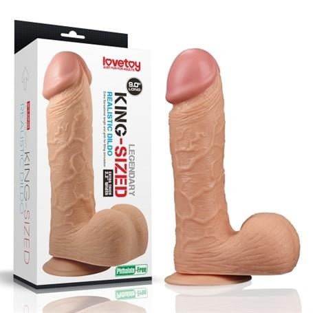 Belden Bağlamalı Penisler24,5 cm Belden Bağlamalı Gerçekçi Kalın Dildo Penis - King SizedLilituShop