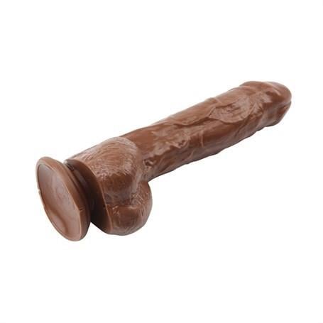 Belden Bağlamalı Penisler25,5 cm Belden Bağlamalı Gerçekçi Kalın Melez Dildo Penis - Alexander LeeLilituShop
