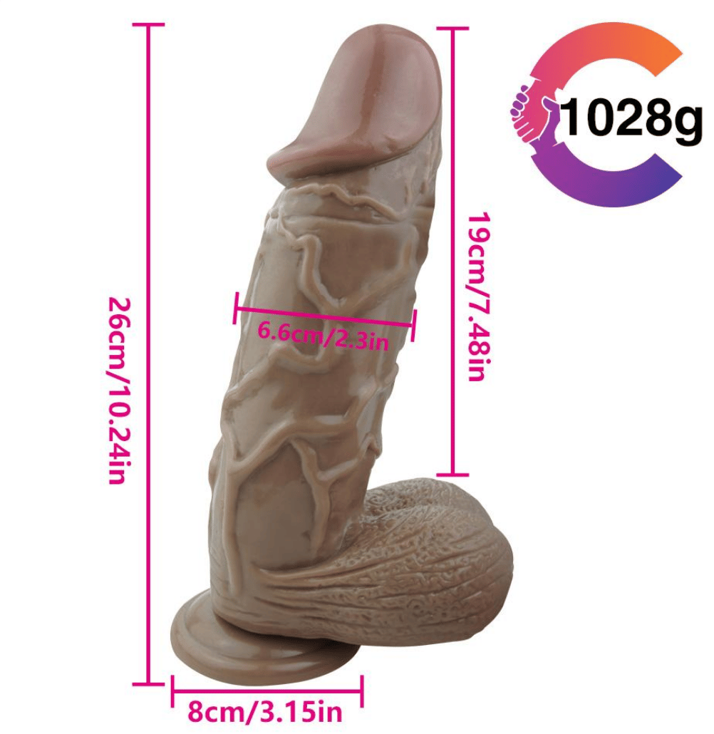 Realistik Dildolar26CM Gerçekçi Mega DildoElisium