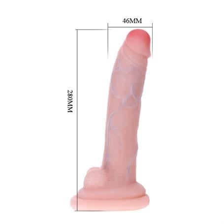Realistik Penisler28 cm Dev Realistik Penis Kıkırdaklı Bükülebilen DildoLilituShop
