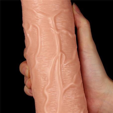 Vibratör Çeşitleri28 cm Gerçekçi 10 Titreşimli Testissiz Dildo Vibratör PenisLilituShop