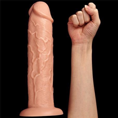 Realistik Penisler28 cm Gerçekçi Testissiz Kalın Dildo PenisLilituShop