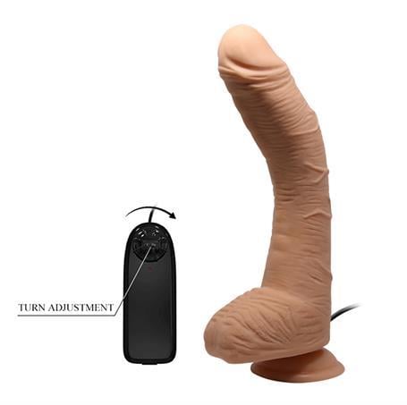 Realistik Penisler28 cm Titreşimli Gerçekçi Kalın Dildo Penis - AlexLilituShop