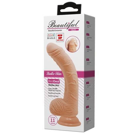 Realistik Penisler28 cm Titreşimli Gerçekçi Kalın Dildo Penis - AlexLilituShop