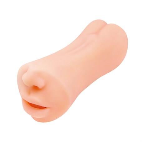 Vajina Ve Mastürbatör3 Boyutlu Çift Taraflı Suni Oral & Vajinal Mastürbatör - GeminiLilituShop