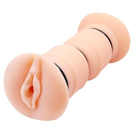 Vajina Ve Mastürbatör3 Boyutlu Çift Taraflı Titreşimli Suni Vajinal Mastürbatör - EmmaLilituShop
