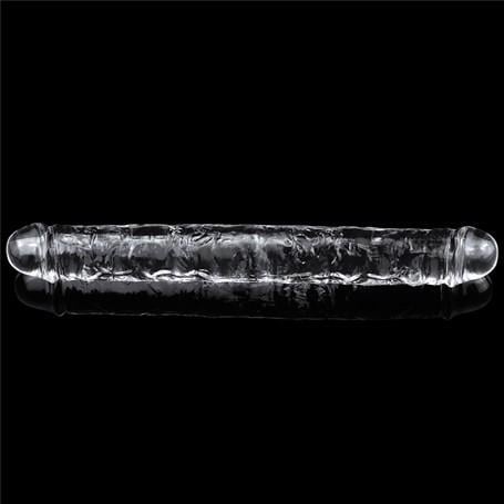 Büyük Boy Penisler30 cm Şeffaf Çift Taraflı Realistik Dildo Anal Vajinal PenisLilituShop