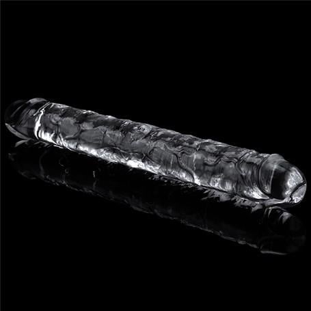 Büyük Boy Penisler30 cm Şeffaf Çift Taraflı Realistik Dildo Anal Vajinal PenisLilituShop