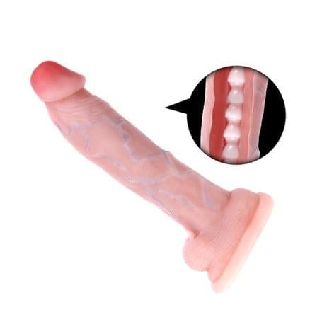 Realistik Penisler34 cm Dev Realistik Penis Kıkırdaklı Bükülebilen DildoLilituShop