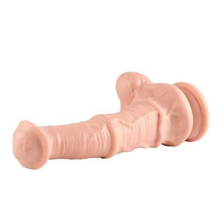 Realistik Penisler43 cm Et Dokulu Gerçekçi Çift Katmanlı Sünnetsiz Silikon Penis - Horse Power 3LilituShop