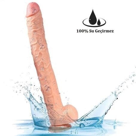 Büyük Boy Penisler43 cm Realistik Penis Gerçekçi Damarlı Dev Dildo - HoareLilituShop