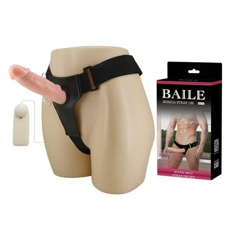 Belden Bağlamalı Penisler7,5 cm Dolgulu Titreşimli Protez StraponLilituShop