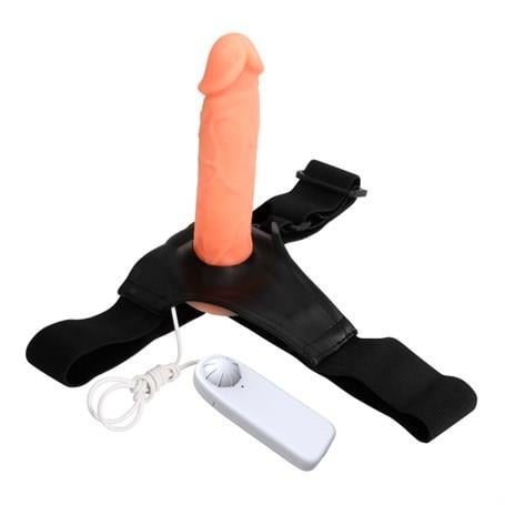 Belden Bağlamalı Penisler7,5 cm Dolgulu Titreşimli Protez StraponLilituShop