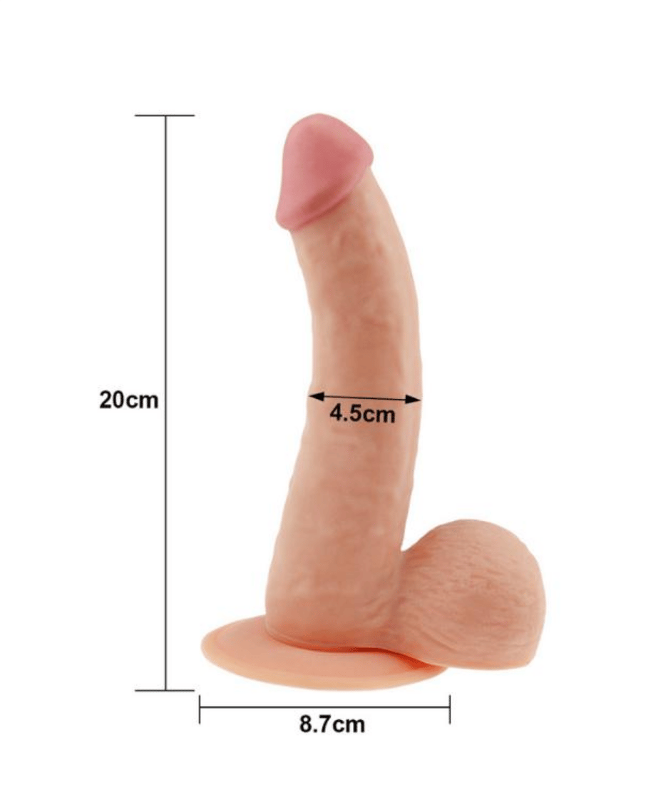 Realistik Dildolar8.8 İnç 22 cm The Ultra Soft Dude PenisElisium