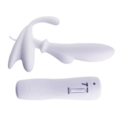 Anal Fantezi ÜrünleriAnal & Prostat Stimulator 7 Farklı Titreşimli Anal Plug P-Spot Vibratör BeyazLilituShop