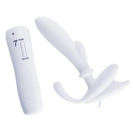 Anal Fantezi ÜrünleriAnal & Prostat Stimulator 7 Farklı Titreşimli Anal Plug P-Spot Vibratör BeyazLilituShop