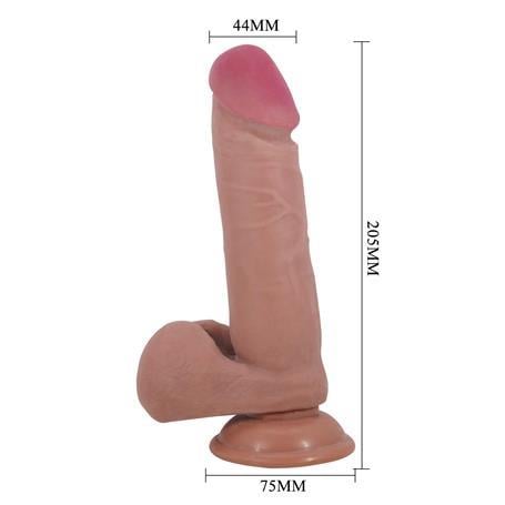 Belden Bağlamalı PenislerBelden Bağlamalı 20,5 cm Çift Katmanlı Gerçekçi Dildo PenisLilituShop