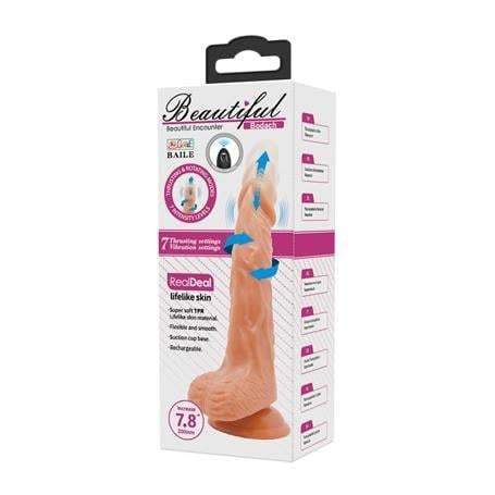 Belden Bağlamalı PenislerBelden Bağlamalı 21 cm İleri Geri Hareketli Uzaktan Kumandalı Gerçekçi Vantuzlu Melez Penis - BodachLilituShop