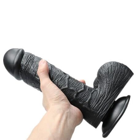 Belden Bağlamalı PenislerBelden Bağlamalı 24 cm Dev Boy Realistik Vantuzlu Zenci Dildo PenisLilituShop