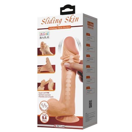 Belden Bağlamalı PenislerBelden Bağlamalı 24 cm Kıkırdaklı Çift Katmanlı Gerçekçi Titreşimli Dildo Vibratör PenisLilituShop