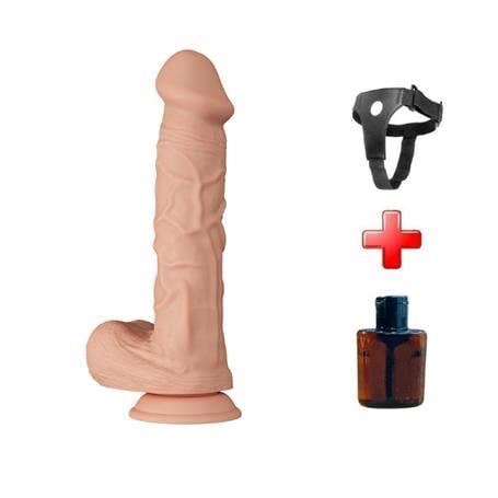 Belden Bağlamalı PenislerBelden Bağlamalı 26 cm Gerçekçi Kalın Dildo Penis - BergrisiLilituShop
