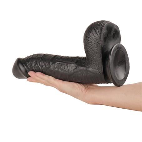 Belden Bağlamalı PenislerBelden Bağlamalı 27,5 cm Dev Boy Realistik Vantuzlu Zenci Dildo PenisLilituShop