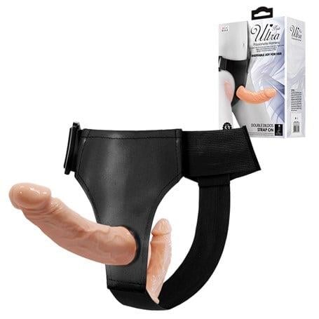 Belden Bağlamalı PenislerBelden Bağlamalı Çift Taraflı İçi Dolu Strapon PenisLilituShop