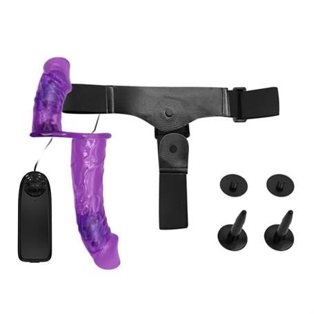 Belden Bağlamalı PenislerBelden Bağlamalı Çift Taraflı Titreşimli Strapon DildoLilituShop
