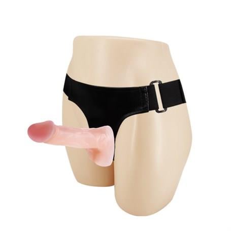 Belden Bağlamalı PenislerBelden Bağlamalı İçi Dolu Çift Strapon PenisLilituShop