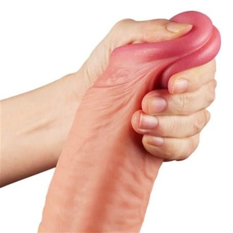 Belden Bağlamalı PenislerBelden Bağlamalı Yeni Nesil Çift Katmanlı 30,5 cm Realistik Dev Dildo PenisLilituShop