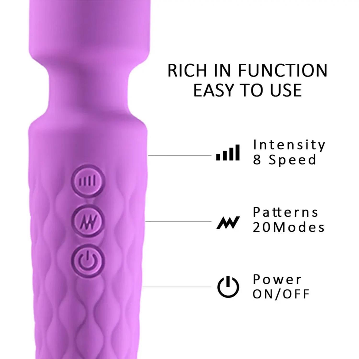Teknolojik VibratörlerBükülebilir Başlıklı Wand Vibratör MorElisium