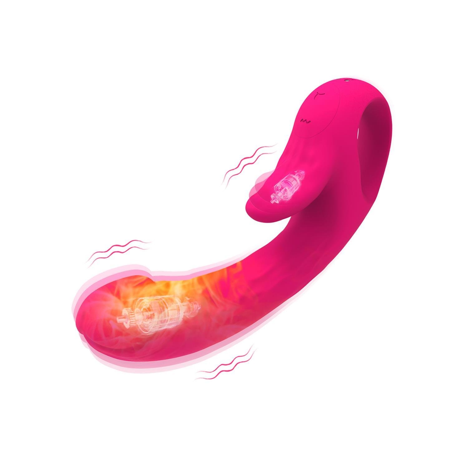 Teknolojik VibratörlerÇift Motorlu Modern Rabbit Vibrator PembeElisium