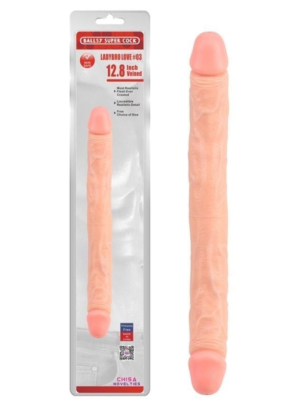 Realistik DildolarÇift Taraflı Dildo 32.5cmElisium