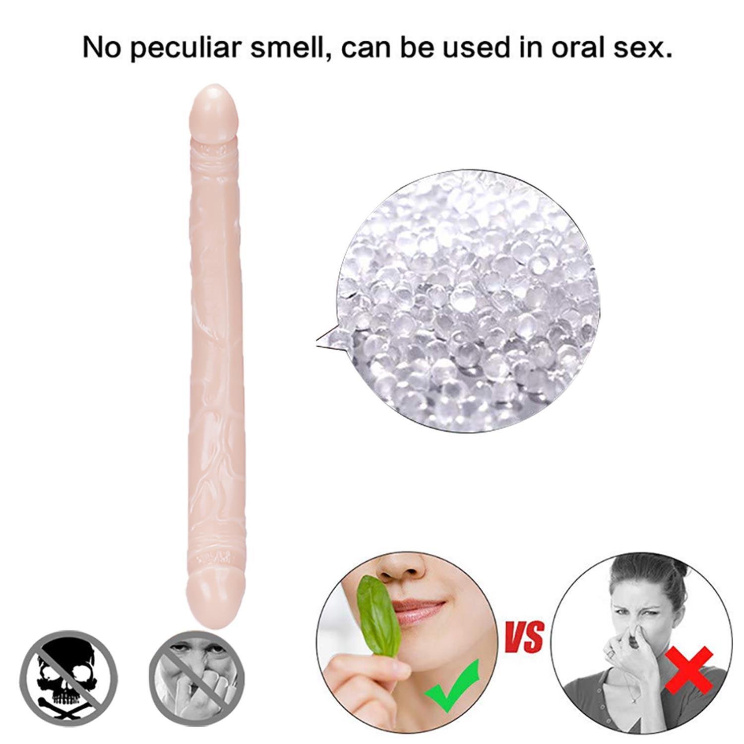 Realistik DildolarÇift Uçlu Realistik Dildo – 37,5 cmElisium