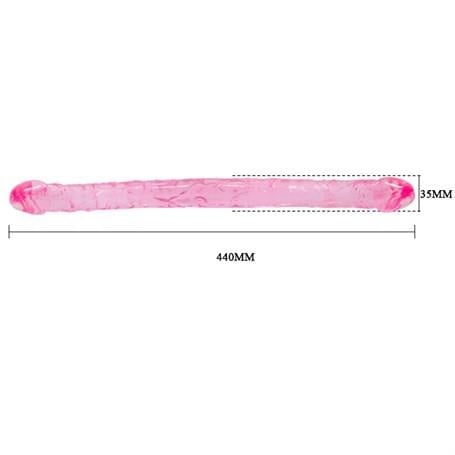 Realistik PenislerDouble Dones 44 cm Çift Taraflı Jel Yumuşak Penis DildoLilituShop