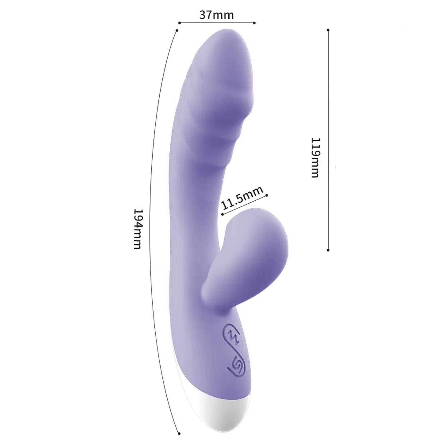Teknolojik VibratörlerEmişli Curved Rabbit Vibratör MorElisium