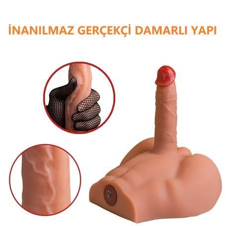 Kalça ve Yarım Vücut MasturbatörGerçekçi Yapıda Realistik İleri Geri Hareketli 17,5 cm Penisli Erkek Vücut - PeelLilituShop