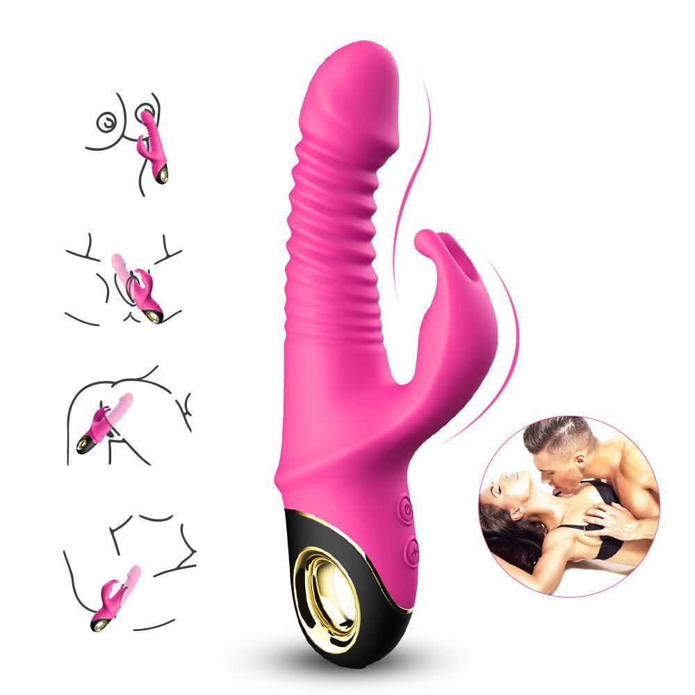 Teknolojik VibratörlerHareketli Rabbit Vibratör Rose PembeElisium