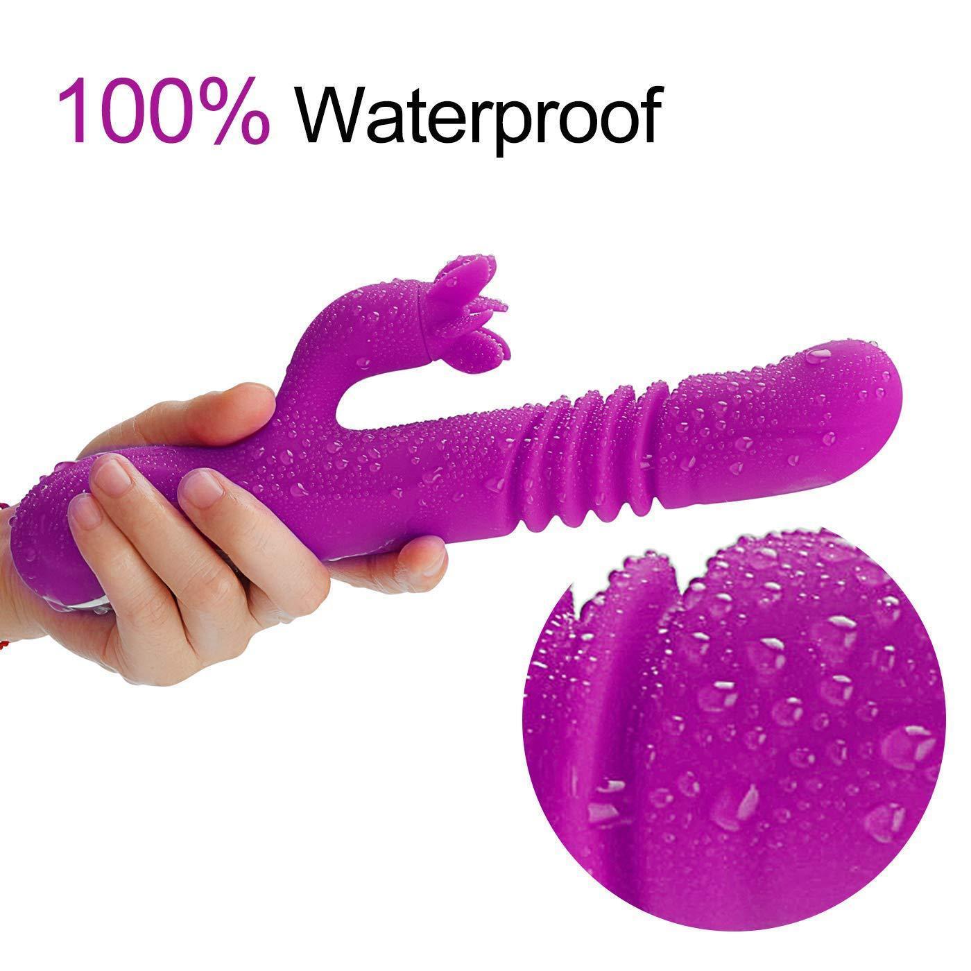 Teknolojik VibratörlerHareketli Uyarıcılı Isıtmalı Rabbit Vibratör MorElisium