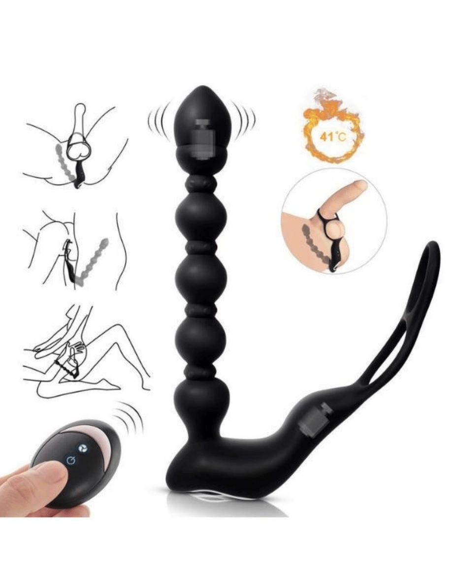 Anal ÜrünlerIsıtmalı Penis Halkalı Anal Prostat VibratörElisium