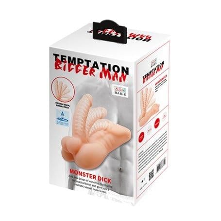 Realistik PenislerKendinden Kayganlaştırıcılı Realistik Yarım Erkek Vücutlu Penis 19 cmLilituShop