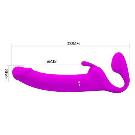 Belden Bağlamalı PenislerManyetik USB Şarjlı Klitoris Darbe Modlu Çift Taraflı Strapon Teknolojik G-Spot Vajinal Vibratör - ZaniniLilituShop